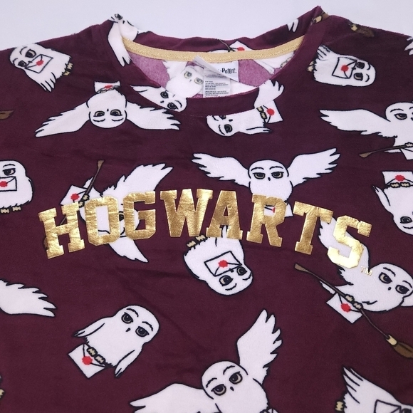 NWOT Harry Potter Fleece Longsleeve Pajama Shirt Size Medium (8-10) - Picture 2 of 4